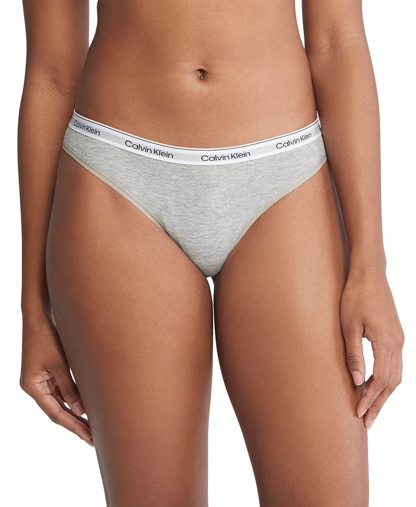 Calvin Klein Women's Modern Logo Low-Rise Bikini Underwear QD5044