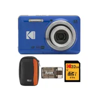 Kodak Pixpro Friendly Zoom FZ55 Digital Camera (Blue) with Camera Case Bundle