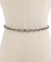 Michael Michael Kors Women's Logo Charm Chain Belt