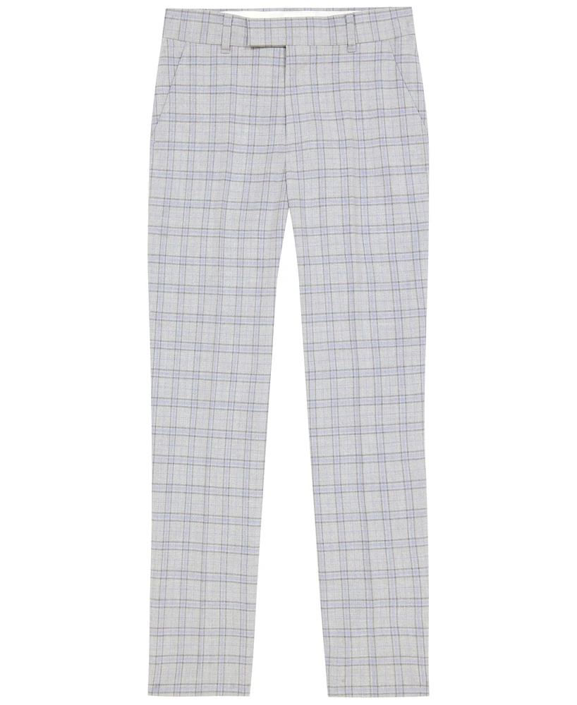 Calvin Klein Big Boys Stretch Deco Plaid Machine Washable Pants