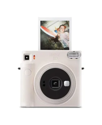 Fujifilm Instax Square SQ1 Instant Camera (Chalk White) Film Bundle