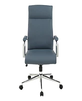 Office Star 48" Fabric, Chrome High Back Manager's Chair