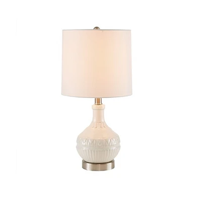 Home Outfitters White Table Lamp, Great for Bedroom, Living Room, Casual