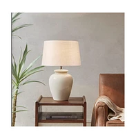 Home Outfitters Cream Table Lamp, Great for Bedroom, Living Room, Modern/Contemporary