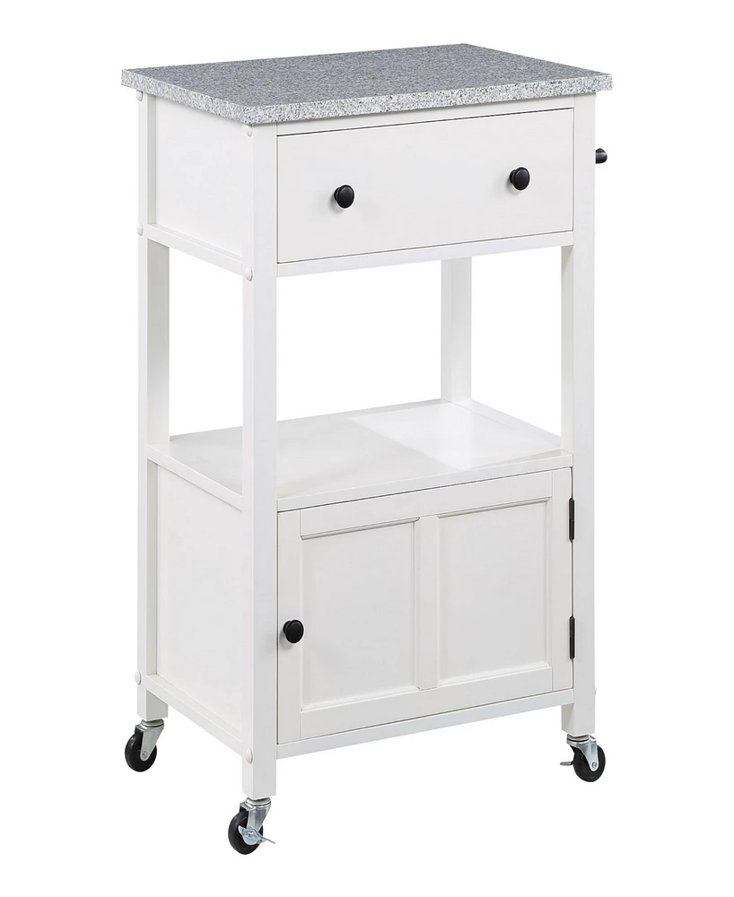 Office Star 36" Wood Fairfax Kitchen Cart