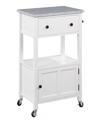 Office Star 36" Wood Fairfax Kitchen Cart