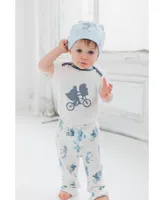 Welcome to the Universe Baby E.t. Extra-Terrestrial Bodysuit, Pant & Hat 3 Piece Set Tusk / Dark Grey Heather