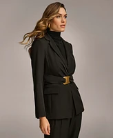 Donna Karan New York Women's Belted Blazer, Regular & Petite Sizes