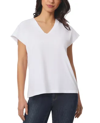 Jones New York Women's V-Neck Drop-Shoulder T-Shirt