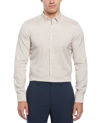 Perry Ellis Men's Slim-Fit Stretch Glen Plaid Button-Down Shirt