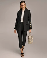 Donna Karan New York Women's Button Sleeve Blazer, Regular & Petite