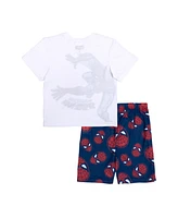 Spider-Man Big Boys 2PC Pajama Shorts Set