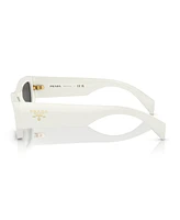 Prada Rectangular Unisex Sunglasses, Pr A01S