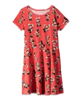 Disney Minnie Mouse Mickey Girls 2 Pack Dresses Red / Grey Toddler| Child