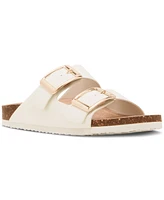 Madden Girl Bodie Buckle Footbed Slide Sandals