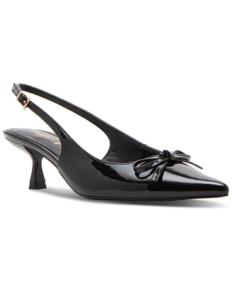 Madden Girl Vogue Bow Slingback Kitten-Heel Pumps