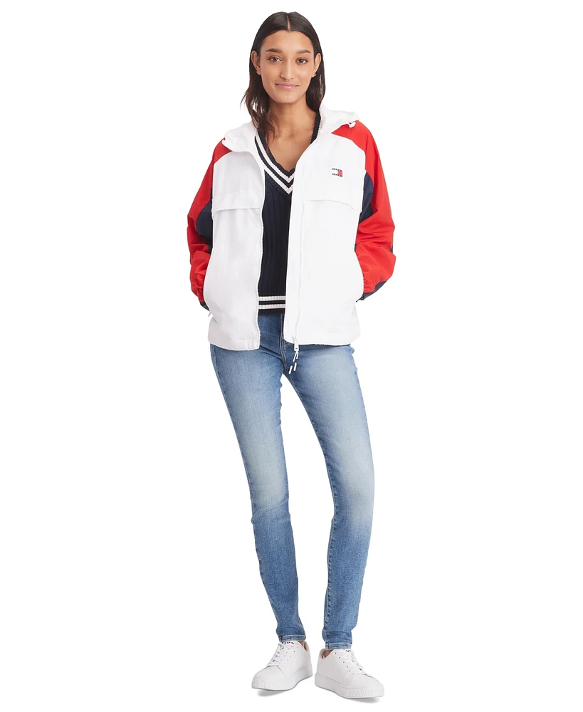 Tommy Jeans Women's Chicago Colorblocked Windbreaker Jacket