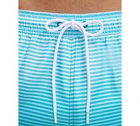 Calvin Klein Men's Gradient Striped 7" Volley Swim Trunks