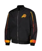 Men's Jh Design Black Phoenix Suns Full-Zip Bomber Jacket