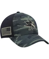 Men's adidas Camo, Black San Jose Sharks Military-Inspired Appreciation Flex Hat