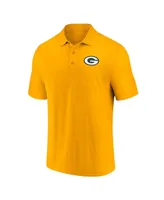 Men's Fanatics Gold Green Bay Packers Component Polo Shirt