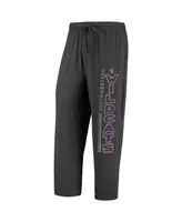 Men's Concepts Sport Heathered Charcoal, Purple Distressed Northwestern Wildcats Meter T-shirt and Pants Sleep Set