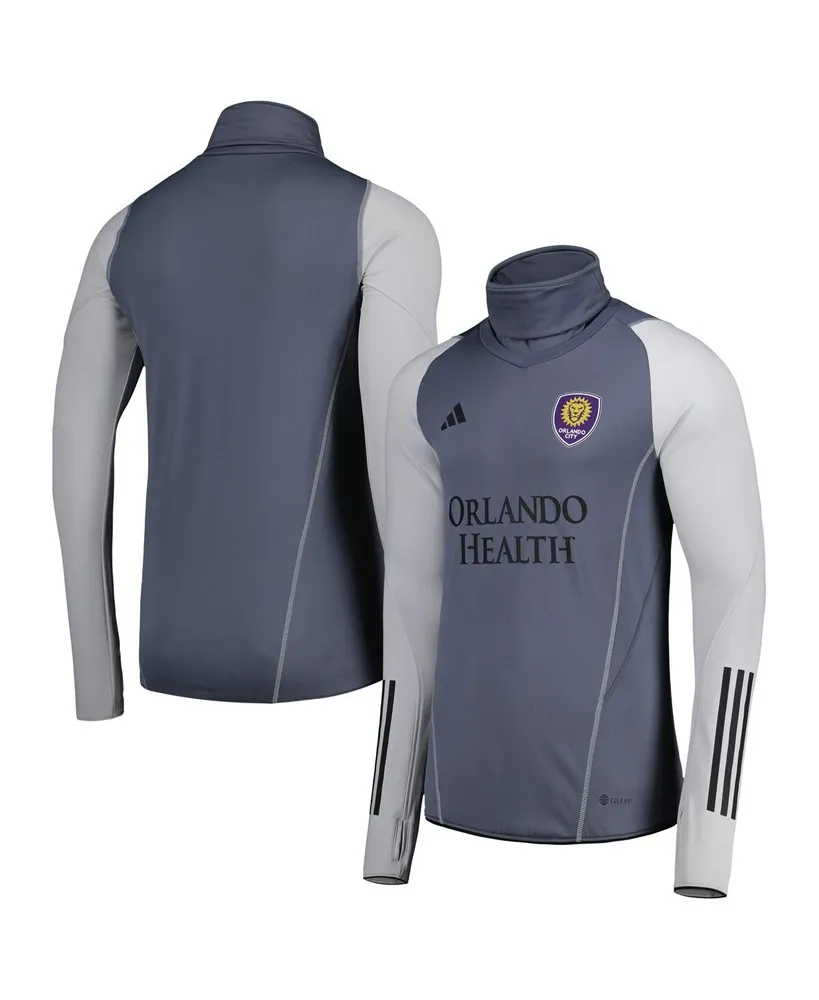 Men's adidas Gray Orlando City Sc Warm Raglan Cold.rdy Top