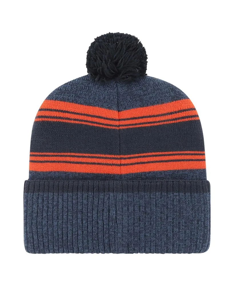 Men's '47 Brand Navy Chicago Bears Fadeout Cuffed Knit Hat with Pom