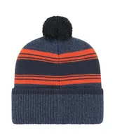 Men's '47 Brand Navy Chicago Bears Fadeout Cuffed Knit Hat with Pom