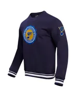 Men's Pro Standard Navy St. Louis Blues Crest Emblem Pullover Sweatshirt