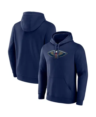Men's Fanatics Navy New Orleans Pelicans Primary Logo Pullover Hoodie