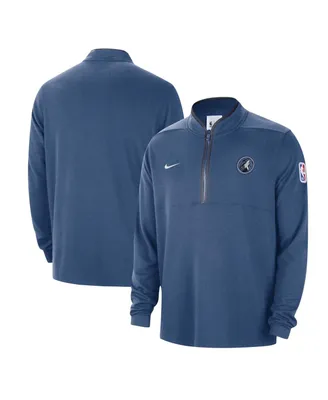 Men's Nike Blue Minnesota Timberwolves 2023/24 Authentic Performance Half-Zip Jacket