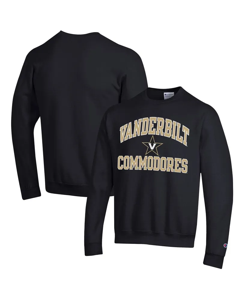 Men's Champion Black Vanderbilt Commodores High Motor Pullover Sweatshirt