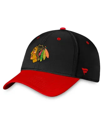 Men's Fanatics Black, Red Chicago Blackhawks Authentic Pro Rink Two-Tone Flex Hat