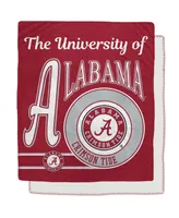 Alabama Crimson Tide 50" x 60" Retro Emblem Flannel Fleece Sherpa Blanket