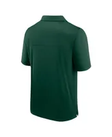 Men's Fanatics Green Miami Hurricanes Left Side Block Polo Shirt