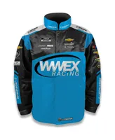 Men's Trackhouse Racing Team Collection Black Ross Chastain Wwex Nylon Uniform Full-Snap Jacket