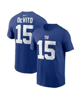 Big Boys Nike Tommy DeVito Royal New York Giants Player Name and Number T-shirt