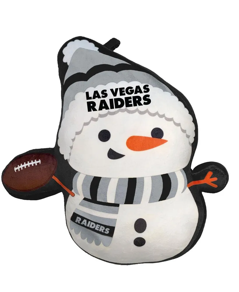 Las Vegas Raiders Holiday Snowman Plushlete Pillow