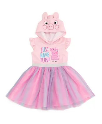 Peppa Pig Girls Mesh Tulle Dress Pink