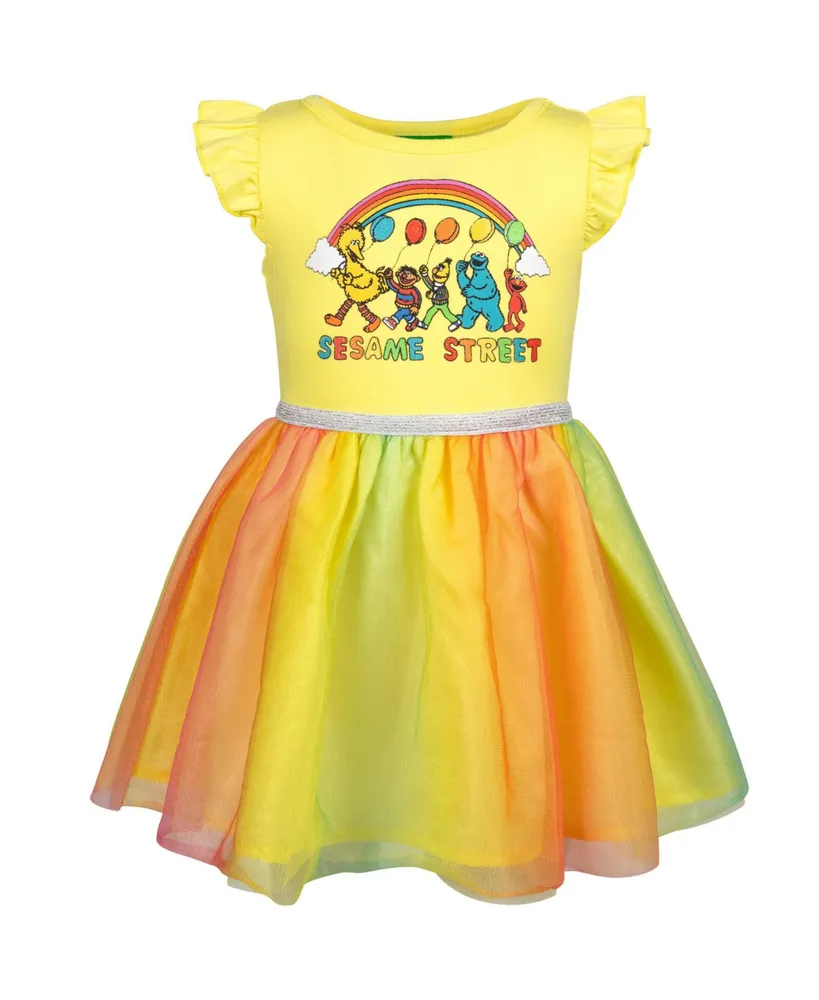 Sesame Street Bert and Ernie Big Bird Cookie Monster Girls Tulle