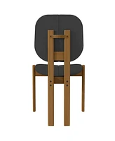 Manhattan Comfort Gales -Piece Mdf Dining Chair With Solid Wood Legs
