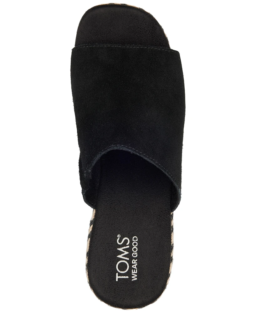 Toms Women's Laila Slide Platform Espadrille Sandals