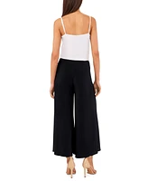 Vince Camuto Women's Pull On Wide Leg Ankle Pants