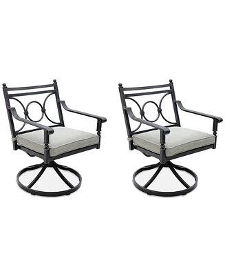 Wythburn Mix and Match Scroll Outdoor Swivel Chairs