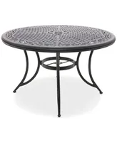 Wythburn Mix and Match 48" Round Cast Aluminum Outdoor Dining Table