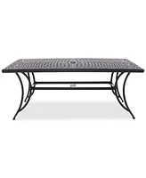 Wythburn Mix and Match 72"x 38" Cast Aluminum Outdoor Dining Table