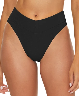 Becca Women's Pucker Up High Waist Bikini Bottom