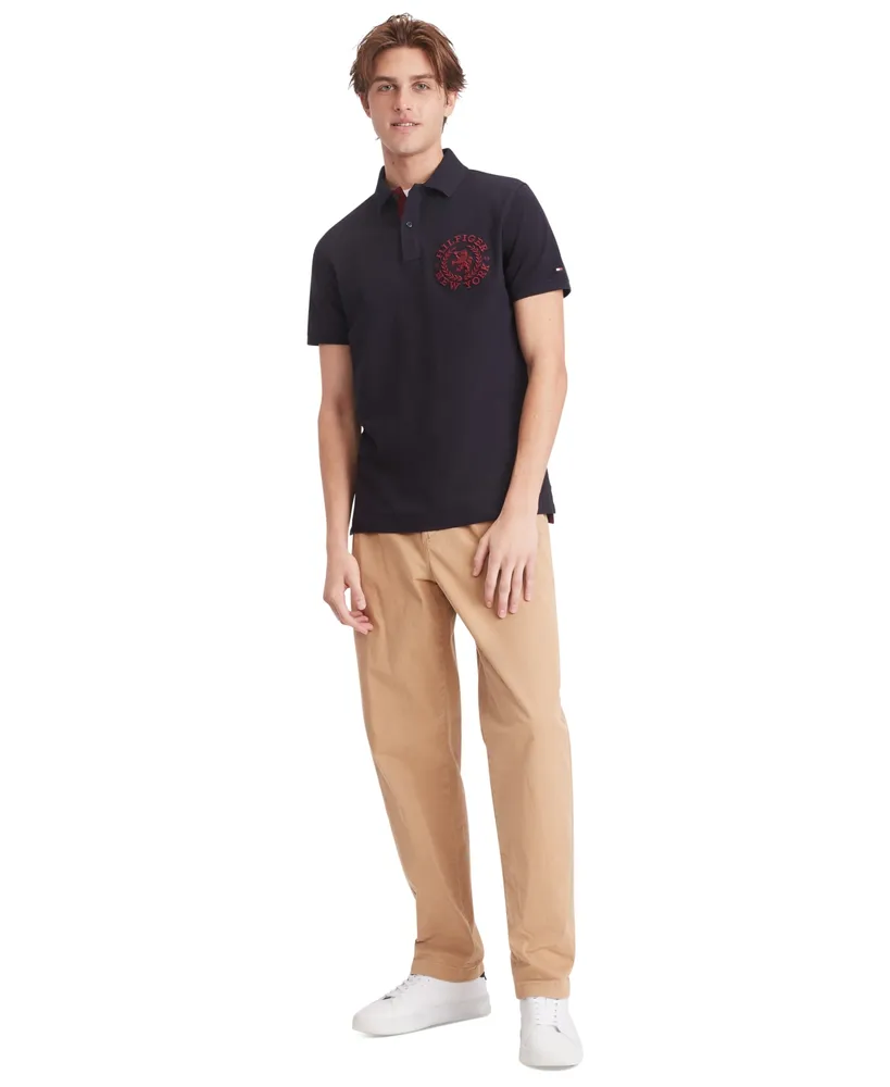 Tommy Hilfiger Men's Regular-Fit Heritage Logo Embroidered Pique Polo Shirt