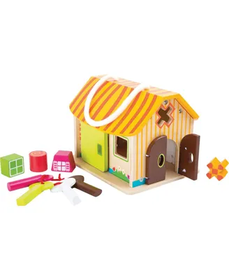 Small Foot Toy Wooden Shed Motor Skills Trainer